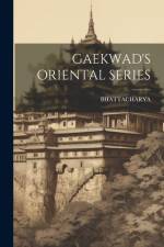 Gaekwad's Oriental Series af Bhattacharya Bhattacharya