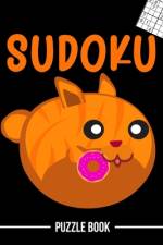 Orange Tabby Eating a Donut Cat Meow Sudoku Brain Challenge Puzzle Book af Andre Tobisch