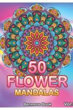 50 Flower Mandalas af Benmore Book