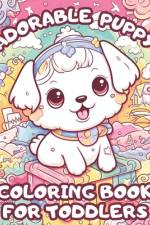 Adorable Puppy Coloring Book For Toddlers af Brynhaven Books