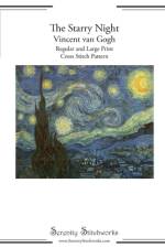 The Starry Night Cross Stitch Pattern - Vincent van Gogh af Carmen Wolf