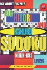 Large adult puzzles. Big Hitori and Kakuro sudoku. Medium - hard levels. af Basford Holmes