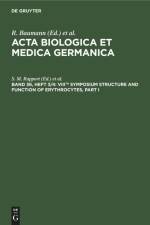 VIIIth Symposium Structure and Function of Erythrocytes, Part I af F. Jung