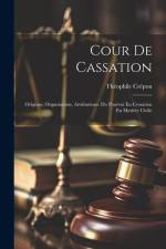 Cour De Cassation: Origines, Organisation, Attributions. Du Pourvoi En Cessation En Matière Civile af Théophile Crépon
