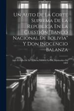 Un Auto De La Corte Suprema De La República En La Cuestión 