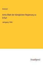 Amts-Blatt der königlichen Regierung zu Erfurt af Anonym