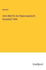Amts-Blatt für den Regierungsbezirk Düsseldorf 1846 af Anonym