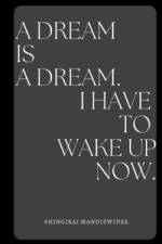 A dream is a dream. I have to wake up now. af Shingirai Simon Mandizwidza