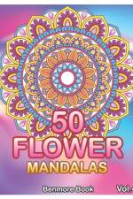 50 Flower Mandalas af Benmore Book