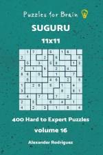 Puzzles for Brain Suguru - 400 Hard to Expert 11x11 vol.16 af Alexander Rodriguez