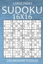Large Print Sudoku 16x16 - 100 Medium Puzzles af Oliver Hammond