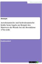 Aerodynamische und hydrodynamische Kräfte beim Segeln am Beispiel des Manövers der Wende bei der Bootsklasse 470er Jolle af Anonymous