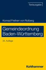 Gemeindeordnung Baden-Württemberg af Konrad Freiherr von Rotberg
