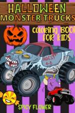 Halloween monster trucks coloring book for kids ages 4-8 af Spicy Flower