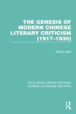 The Genesis of Modern Chinese Literary Criticism (1917-1930) af MariÃ¡n GÃ¡lik