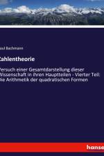 Zahlentheorie af Paul Bachmann