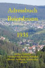 Adressbuch Baiersbronn 1935 af Karl Gaiser