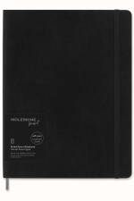 Moleskine Smart Notebook, Extra Large, Ruled, Black, Soft Cover (7.5 x 10)
