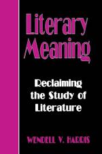 Literary Meaning af Wendell V Harris