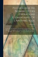 Psychologie Du Nombre Et Des Opérations Élémentaires De L'Arithmétique af S. Santerre