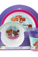 Paw Patrol spisesæt i tre dele - lyserød
