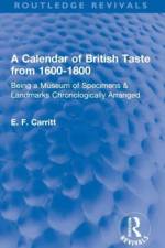 A Calendar of British Taste from 1600-1800 af E F Carritt