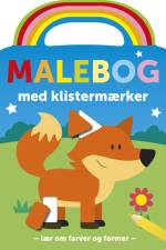 Malebog med klistermærker: Ræv