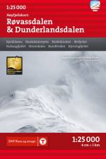 Høyfjellskart Røvassdalen & Dunderlandsdalen