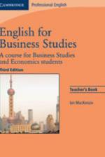 English for Business Studies - Third Edition. Teacher's Book