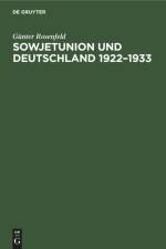 Sowjetunion und Deutschland 1922¿1933 af Günter Rosenfeld
