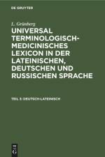 Deutsch-Lateinisch af L. Grünberg