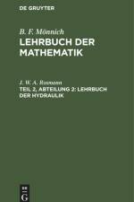 Lehrbuch der Hydraulik af J. W. A. Rosmann