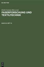 Faserforschung und Textiltechnik. Band 26, Heft 10 af Erich Correns