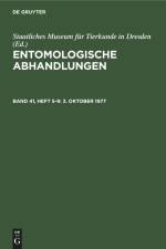 3. Oktober 1977 af Staatliches Museum für Tierkunde in Dresden