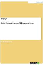 Bedarfssituation von Mikroapartments af Anonymous