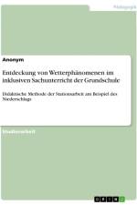 Entdeckung von Wetterphänomenen im inklusiven Sachunterricht der Grundschule af Anonymous