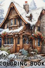 Festive Christmas Scenery Coloring Book af Thy Nguyen