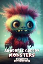 Adorable Creepy Monsters Greyscale Coloring Book af Regina Peay