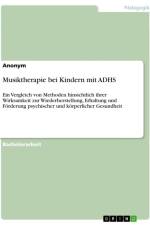 Musiktherapie bei Kindern mit ADHS af Anonymous