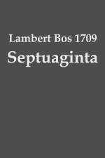 Lambert Bos 1709 Septuaginta af Lambert Bos