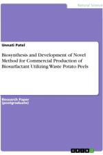 Biosynthesis and Development of Novel Method for Commercial Production of Biosurfactant Utilizing Waste Potato Peels af Unnati Patel