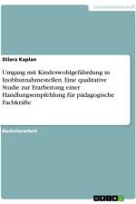 Umgang mit Kindeswohlgefährdung in Inobhutnahmestellen. Eine qualitative Studie zur Erarbeitung einer Handlungsempfehlung für pädagogische Fachkräfte af Dilara Kaplan