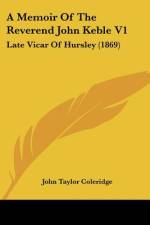 A Memoir Of The Reverend John Keble V1 af John Taylor Coleridge