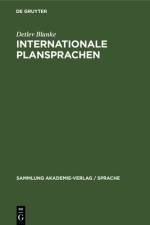 Internationale Plansprachen af Blanke Detlev Blanke