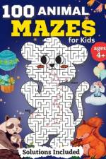 100 Animal Mazes for kids for Kids Ages 4-8: Fun Mazes and Coloring for Preschool, Kindergarten, and School-Age Children af Penelope Moore