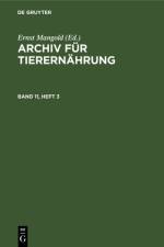 Archiv fur Tierernahrung