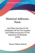Historical Addresses, Poem af Thomas Williams Bicknell
