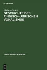 Geschichte des finnisch-ugrischen Vokalismus af Steinitz Wolfgang Steinitz