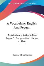 A Vocabulary, English And Peguan af Edward Oliver Stevens