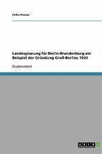 Landesplanung für Berlin-Brandenburg am Beispiel der Gründung Groß-Berlins 1920 af Falko Krause